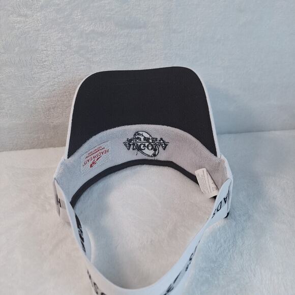 Angola Rugby Visor Hat Cap White One Size Coolmax Headsweats Elastic Band - Picture 8 of 9